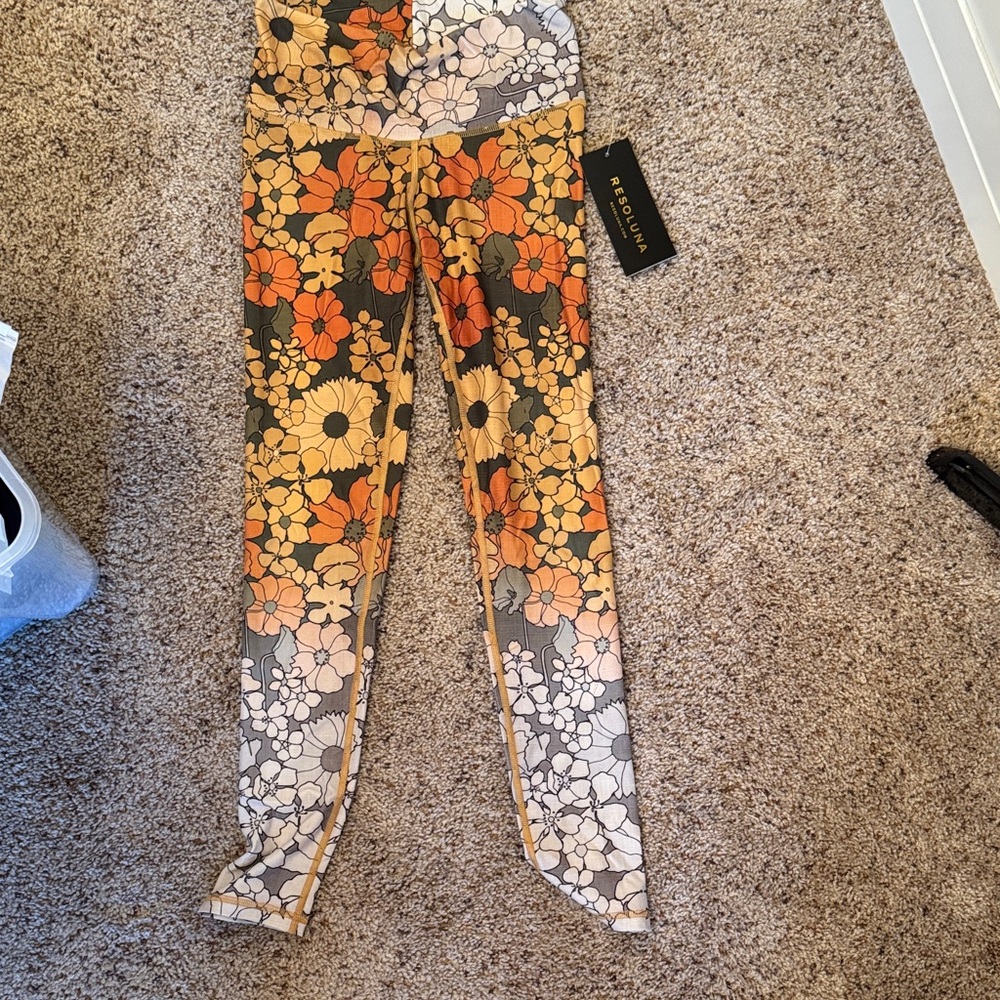 Resoluna Floral Patterned Leggings new!